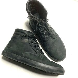 Timberland Ortholite Dausette Sneaker Boot Black Suede Lace-Up Ankle Womens sz 7